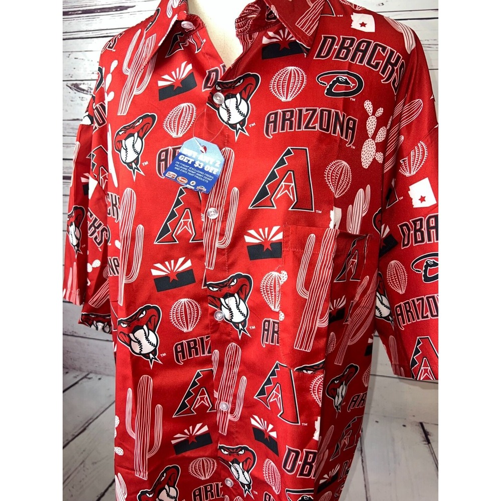 NWT Arizona Diamondbacks MLB XL Shirt D-Backs Tyson Extra Large Button front - Picture 7 of 8